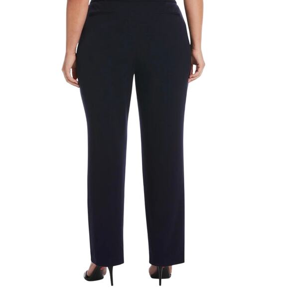 Rafaella Navy Curvy Fit Straight Pants - Size 18W *** - Picture 2 of 8